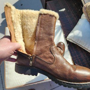 Sheep wool lined winter boots - think 12 O'clock High boots worn by Gregory Peck